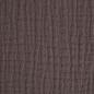 Preview: Musselin Double Gauze uni braun taupe